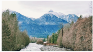 Mountains and River